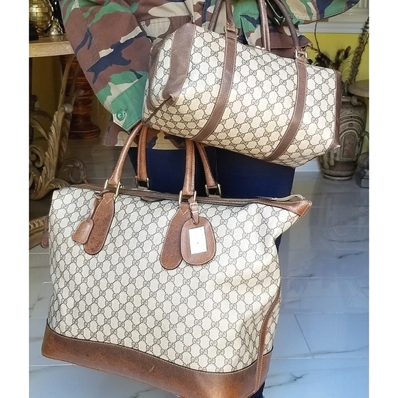 Auth Vintage Gucci train case and Boston handbag Set - Picture 2 of 16